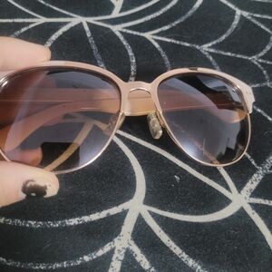 Nannette Rose Gold Aviator Sunglasses